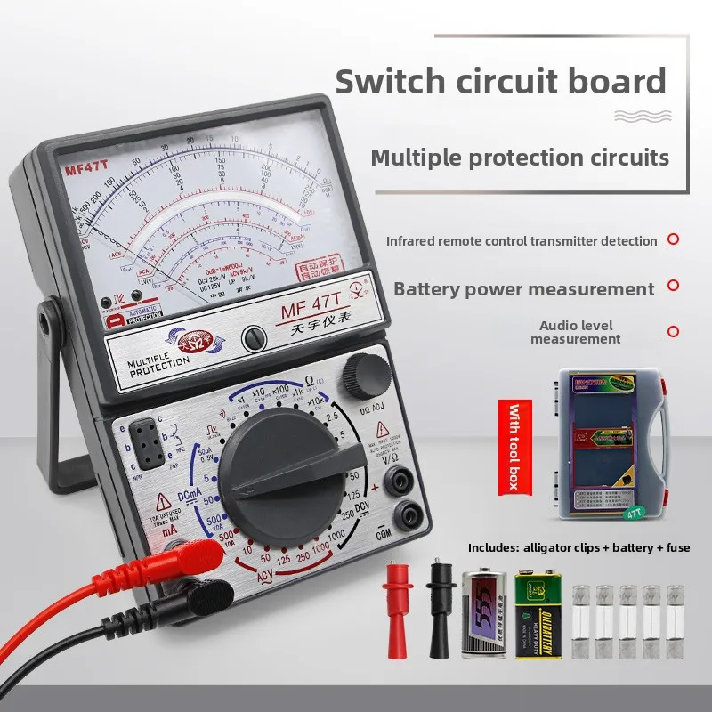 MF47F MF47C 47T Analog Multimeter High Precision Mechanical External Magnetic