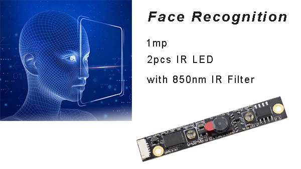 Factory Customized Global Shutter Low Power OV7251 120fps 1/7.5inch B&W CMOS VGA 640 x 480 Image Sensor Infrared Camera Module