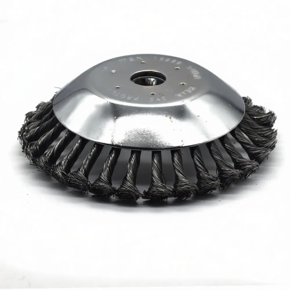 Steel Wire Round Trimmer Head Garden Brush For Lawn Mower Grass Cutter Tool Removal Of Rust And Moss Durable