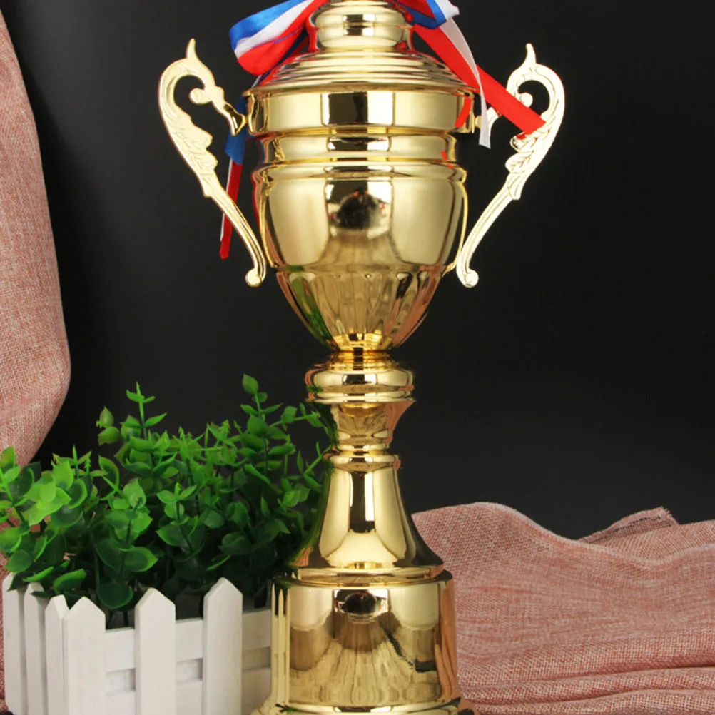 

42Cm Creative Metal Award Trophy Party Prizes Ceremony Decor Competition Gift Golden Trophy For Spelling Bee Day