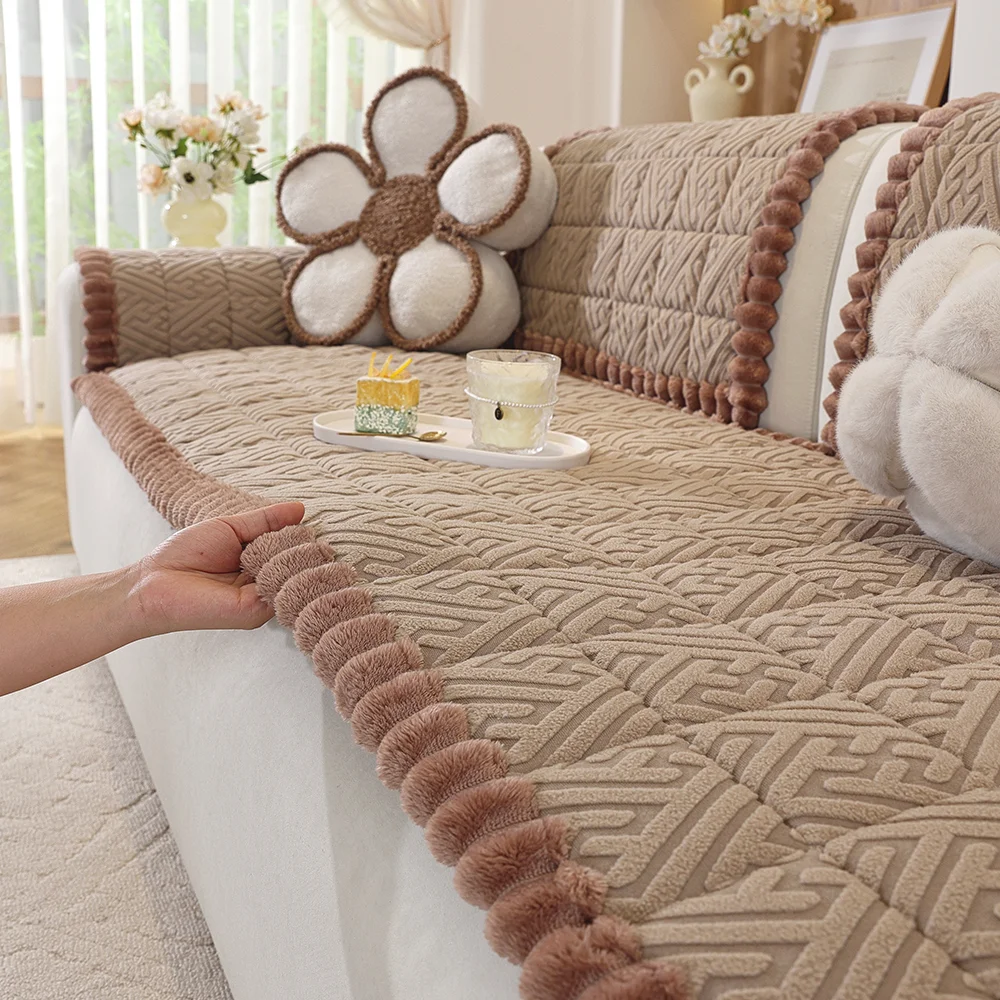 Multi‑Color Sofa Cushion Anti‑Slip Dust‑Proof Machine Washable Pet‑Friendly Furniture Protector for Living Room Home Decor