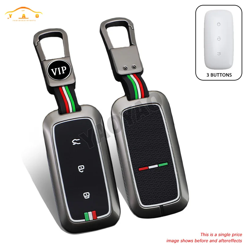 

Car Protector Accessories Zinc Alloy Car Key Case Full Cover For Geely Galaxy L7 2023 L6 MAX 1.5T Plus AIR PRO Suede