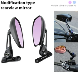 1 pair Motorcycle Rearview Mirrors Clear Vision Scooter Mirrors Modification Accessories Handlebar Rear View Mirrors