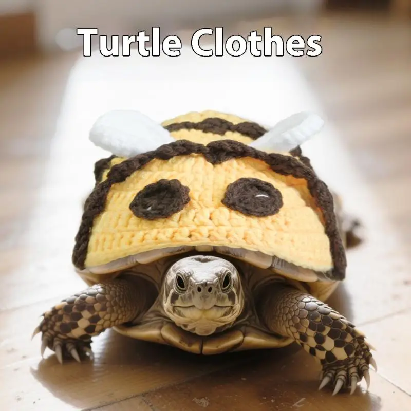

Funny Turtle Decoration Clothing Adjustable Hook Woven Little Bee Costume Cute Pet Party Funny Turtle Decoration Accessories