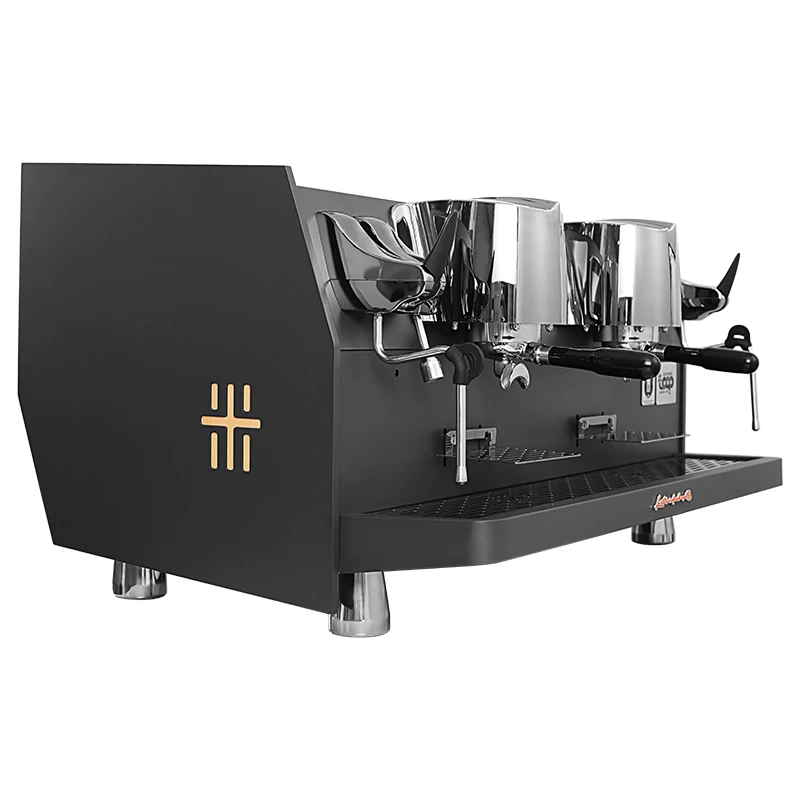 Gemilai G3207A Commercieel Smart Espresso Koffiezetapparaat Industrieel 58mm 2 Groepen Koffie Cafetiere Roestvrij Stalen Behuizing