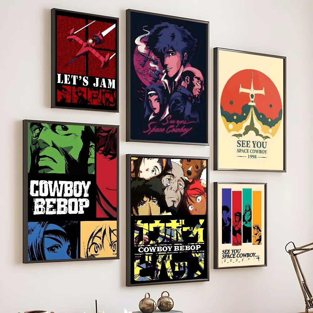 Japanese Animation C-Cowboy B-Bebop Poster Home Living Room Wall Room Bed Bedroom Home Decoration