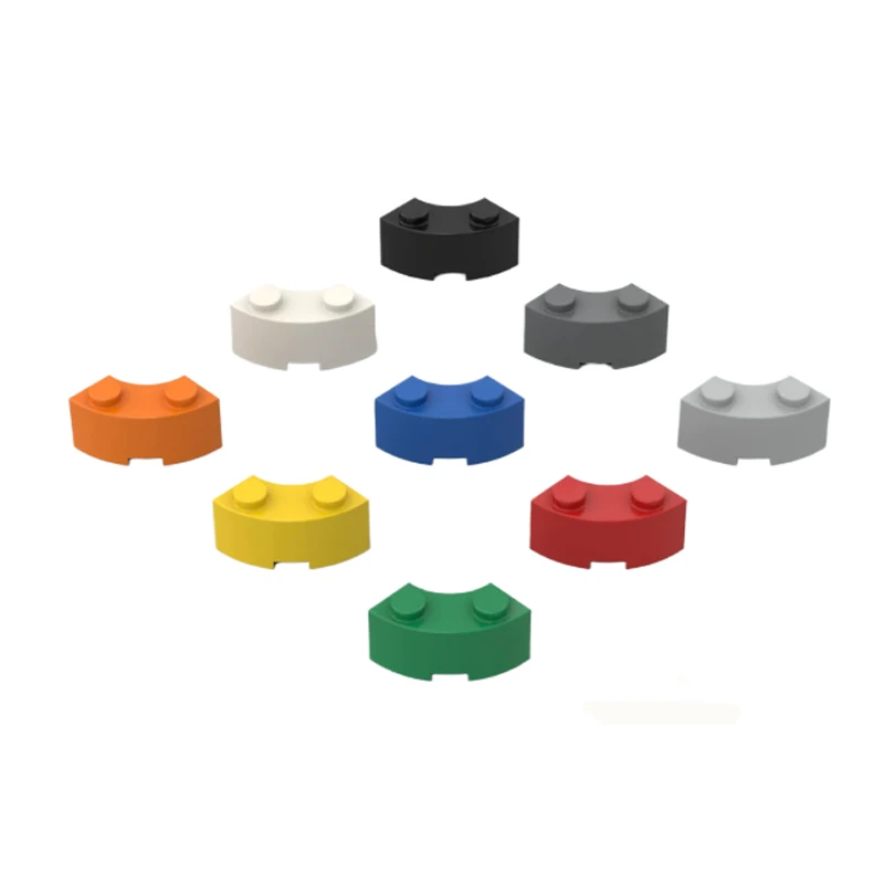 60pcs Moc Building Block Parts 3063 85080 Foundation Brick Rounded Corner 2x2 Curved Brick DIY Children's Toy Gift view 3