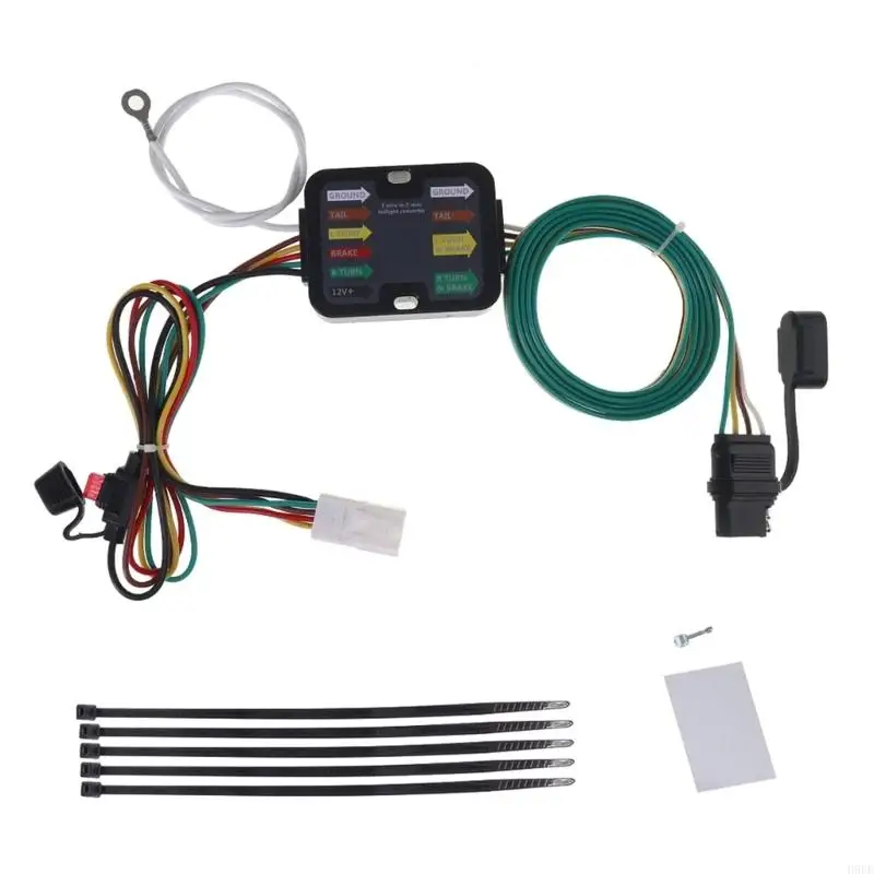 

4 Pin 3 Way 2 Trailer Wiring Harness Suitable for 2021-2024 MPV Easy Installation & Secure Connection H9EE