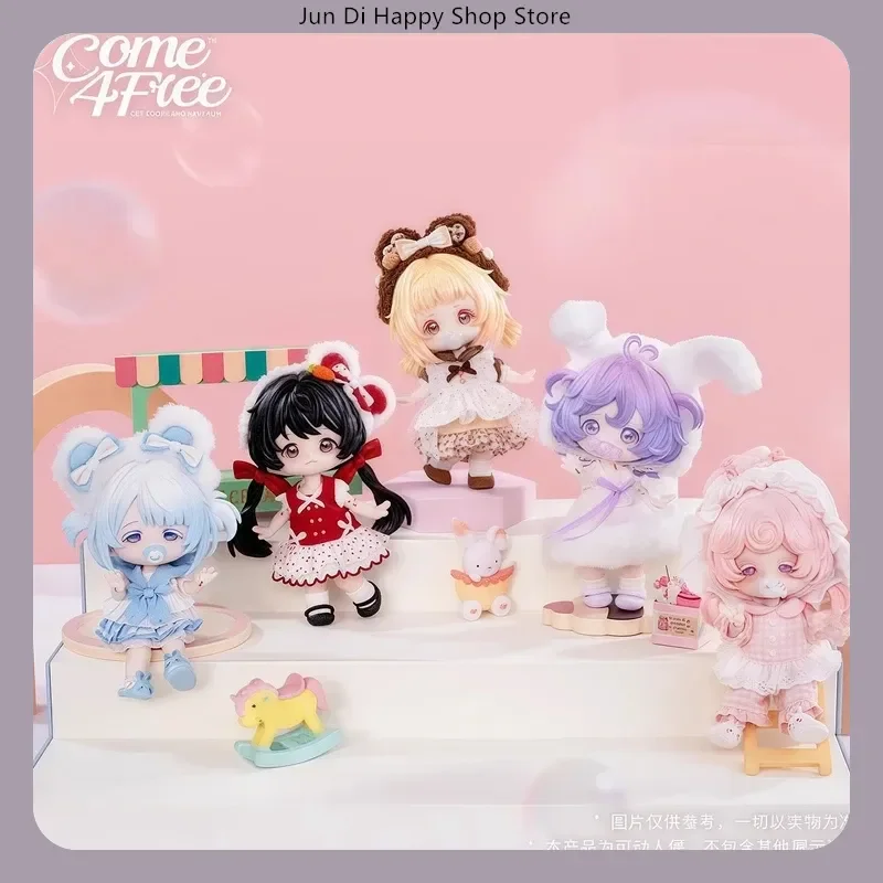 Dress Up Bjd Doll Ornament Gift In Stock Come4free Milk Cake Dream Puff Blind Box Series 12 Minute Mobile Doll