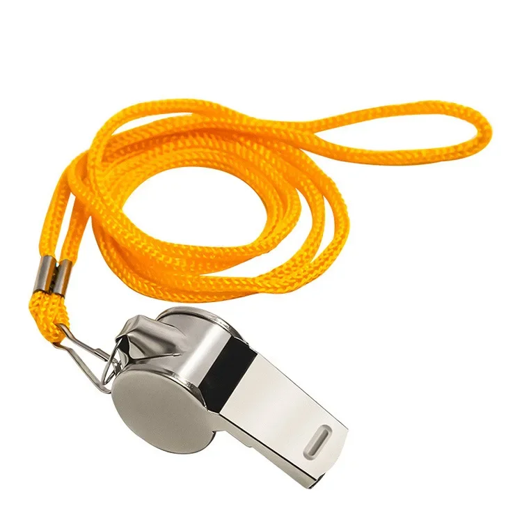 صافرة الحكم، ألعاب المنافسة الرياضية، مدرب النجاة الميداني، صفارة معدنية من الفولاذ المقاوم للصدأ مع تدريب الحبل