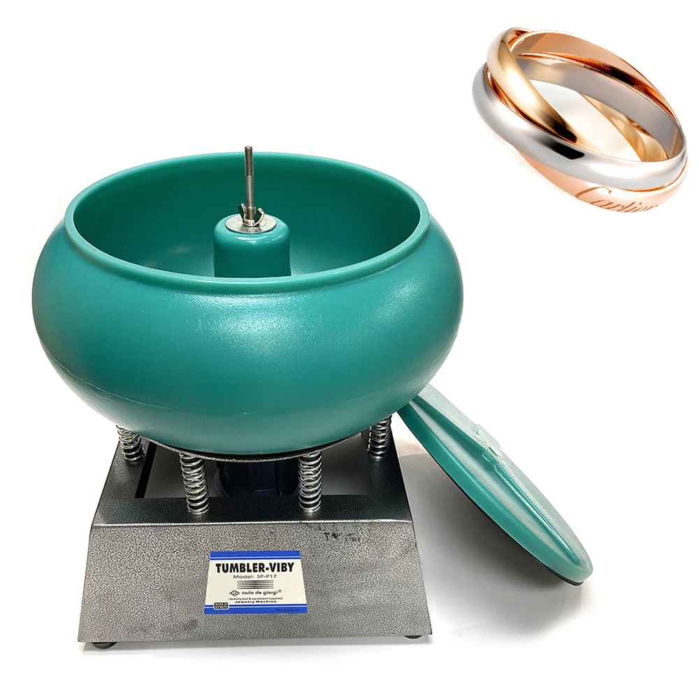 17 Inch Jewelry Making Equipment Vibrating Tumbler For Gemstone Jewelry Tumbling Polishing Machine