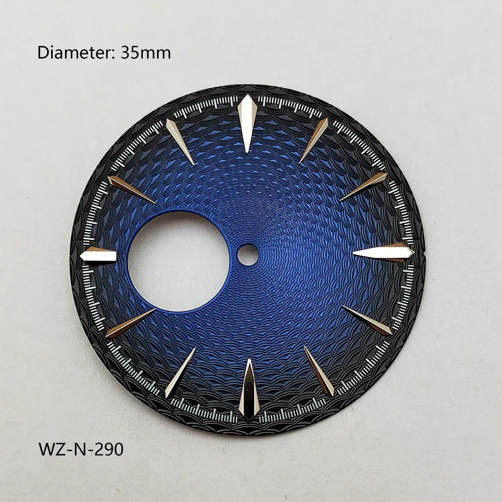 35 مللي متر NH38 الطلب التدرج اللون الضغط الهاتفي مناسبة ل NH38 الحركة الميكانيكية الأوتوماتيكية هيكل عظمي ساعة يد تعمل بالحركة الملحقات #4