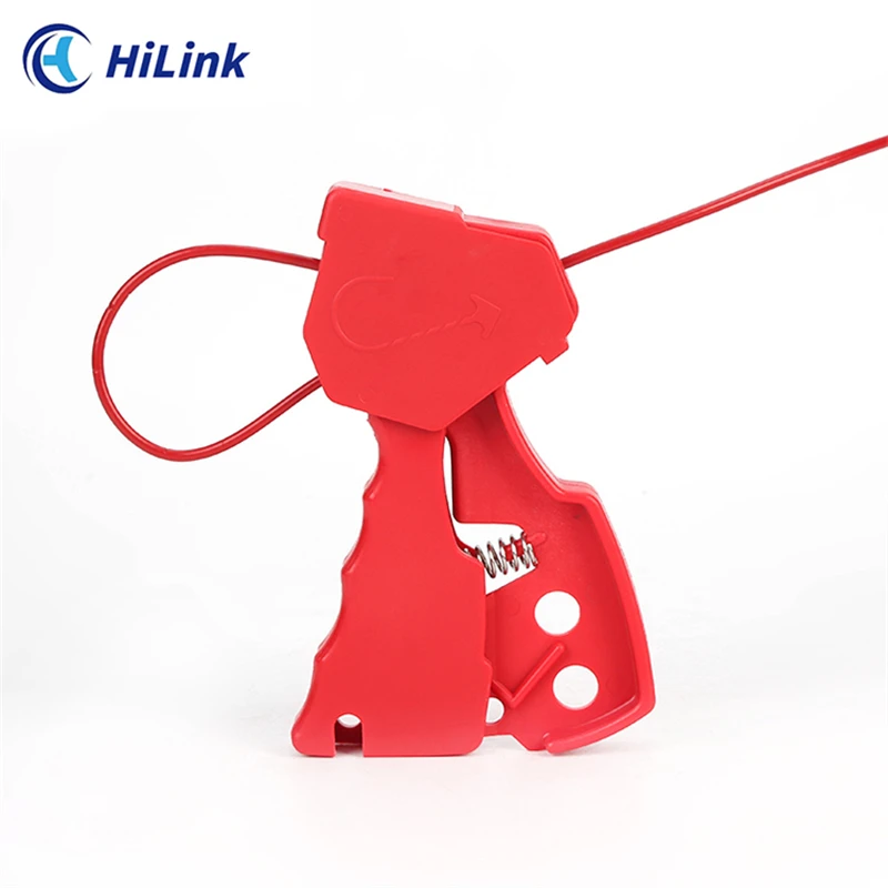 Convenient And High-quality Industrial Customized 3.3mm*2.4m Adjustable Hand-hold Safety LOTO Cable Lockout Tagout