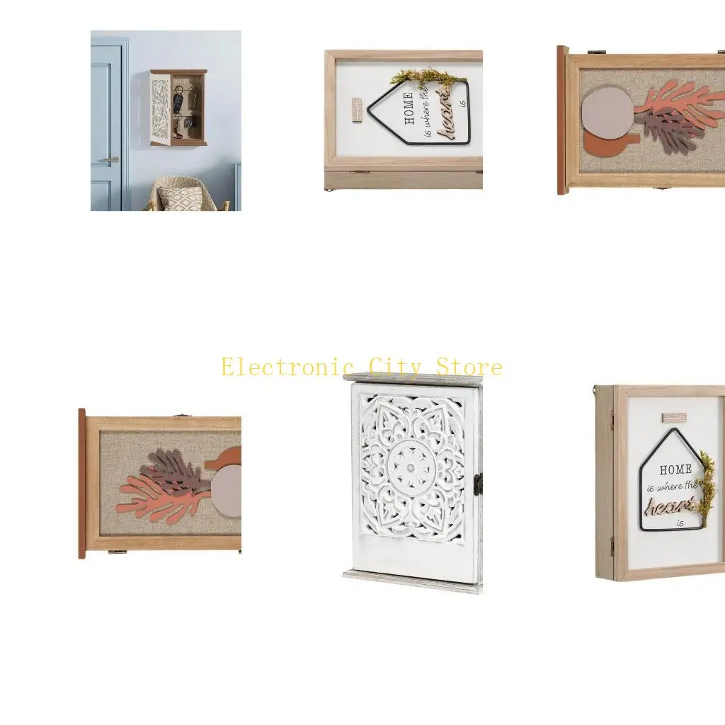 

Multi Packe Wall Monted Ceak Holder 6 Прочный шкаф для защиты безопасности для организации домашнего офиса Hu8d