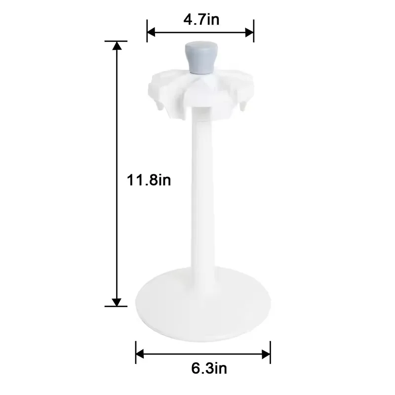 IKEME Laboratory Pipette Rack Round Rotating Pipette Holder For Placing 6 Pcs Adjustable Pipette Hot