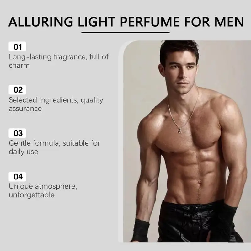 Light Perfume Men 3ml Lasting Fragrance Mist 3ml Long-Lasting Spray Perfume Men's Attractive All-Day Scent Perfumes