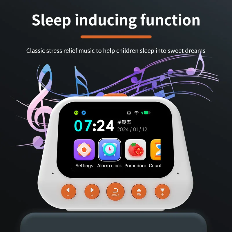 Ai Smart Alarm Clock Robot For Kids, Talking Buddy Educational Toy, Music & Story Player, Pomodoro Timer, Cool Electronic Gift