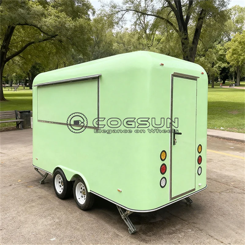 

COGSUN New Design Affordable Food Trailer BBQ Pizza Trucks Fully Equipped Food Truck USA Customized Food Trailer