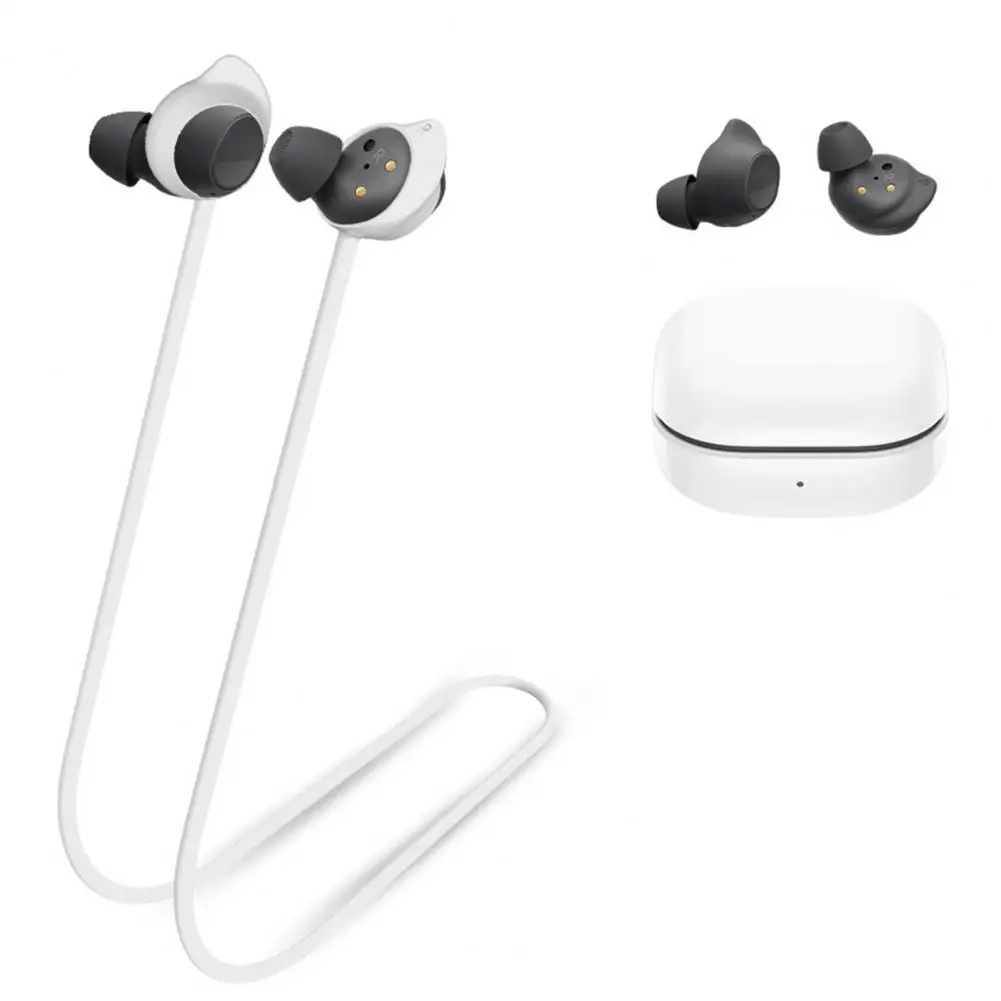 مكافحة خسر حبل ل غالاكسي براعم FE مكافحة خسر الرقبة حزام مقاوم للماء سماعة الحبل معلقة الرقبة تمديد حبل سماعات حزام #3