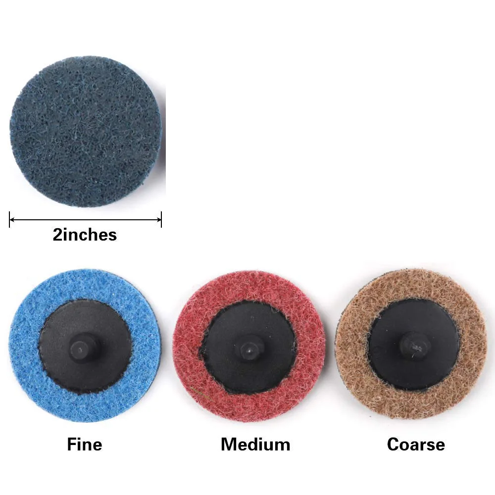 2-inch Surface Conditioning Discs Nylon Sanding Discs Quick Change Discs,for Grind Polish Finish Burr Rust Paint Removal, 45Pcs