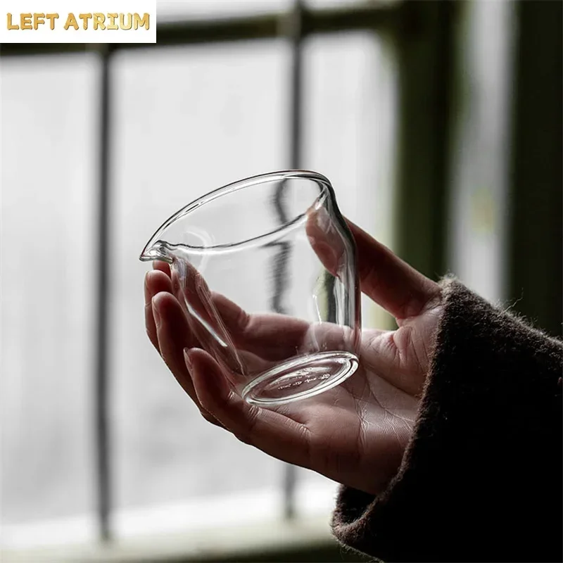 150ml Small Capacity Heat - resistant Glass Tea Pitcher Fair Cup Tea Separator Chahai Chinese Kung Fu Tea Set Accessories