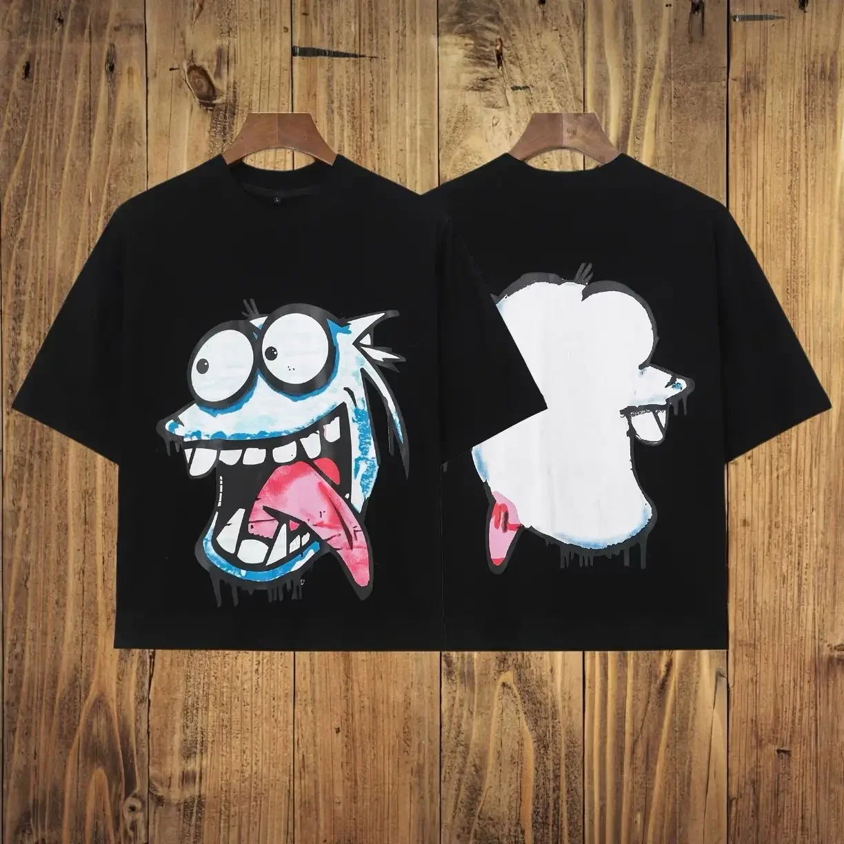 Independent Billionaire Short Sleeve Funny Oversize Loose Boxy Fit Trendy Brand American Street Cotton T-shirt