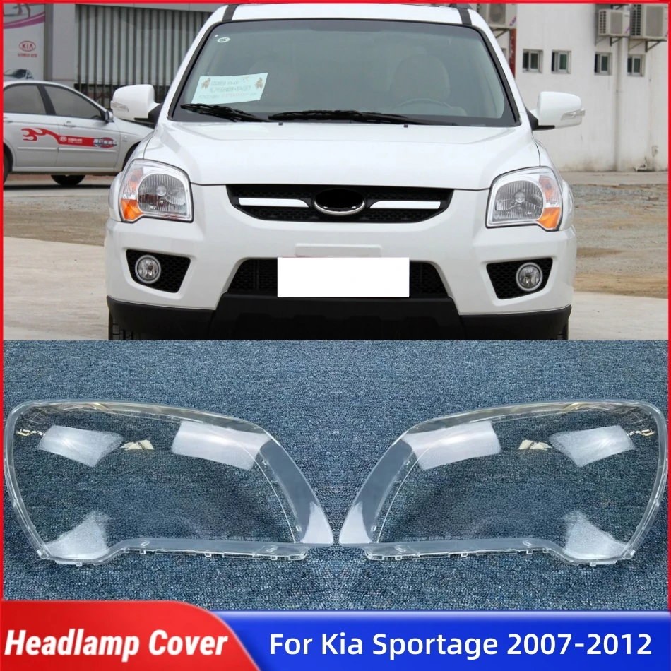 

For Kia Sportage 2007 2008 2009 2010 2011 2012 Accessories Lampshade Headlight Lens Car Front Headlight Lens Cover Lights Shell