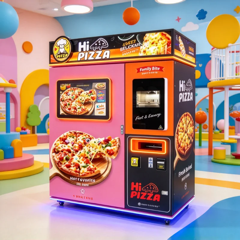 Coin Operated Pizza Vending Machine Smart Parcel Delivery Trading Card Fully Automatic Self Service Vendor Supplier