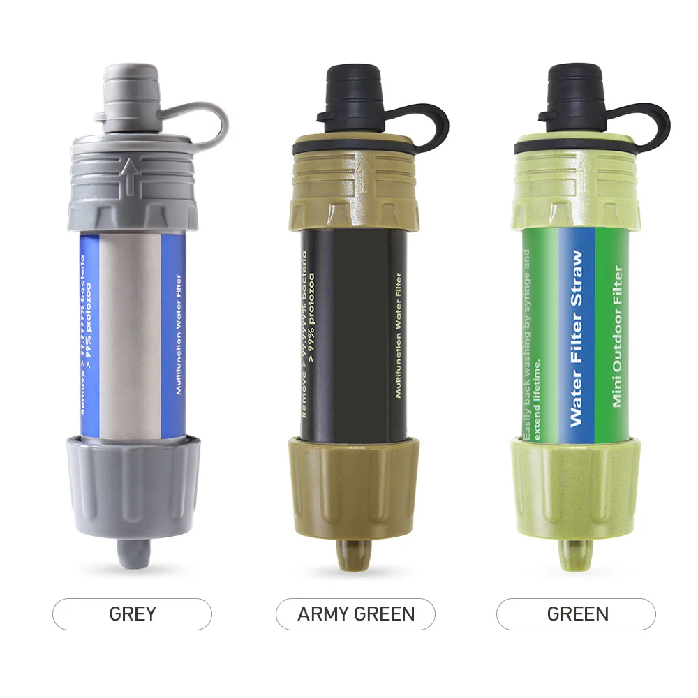 Outdoor survival water filter, drinking water filter, sewage filter, purifier, portable emergency hiking camping