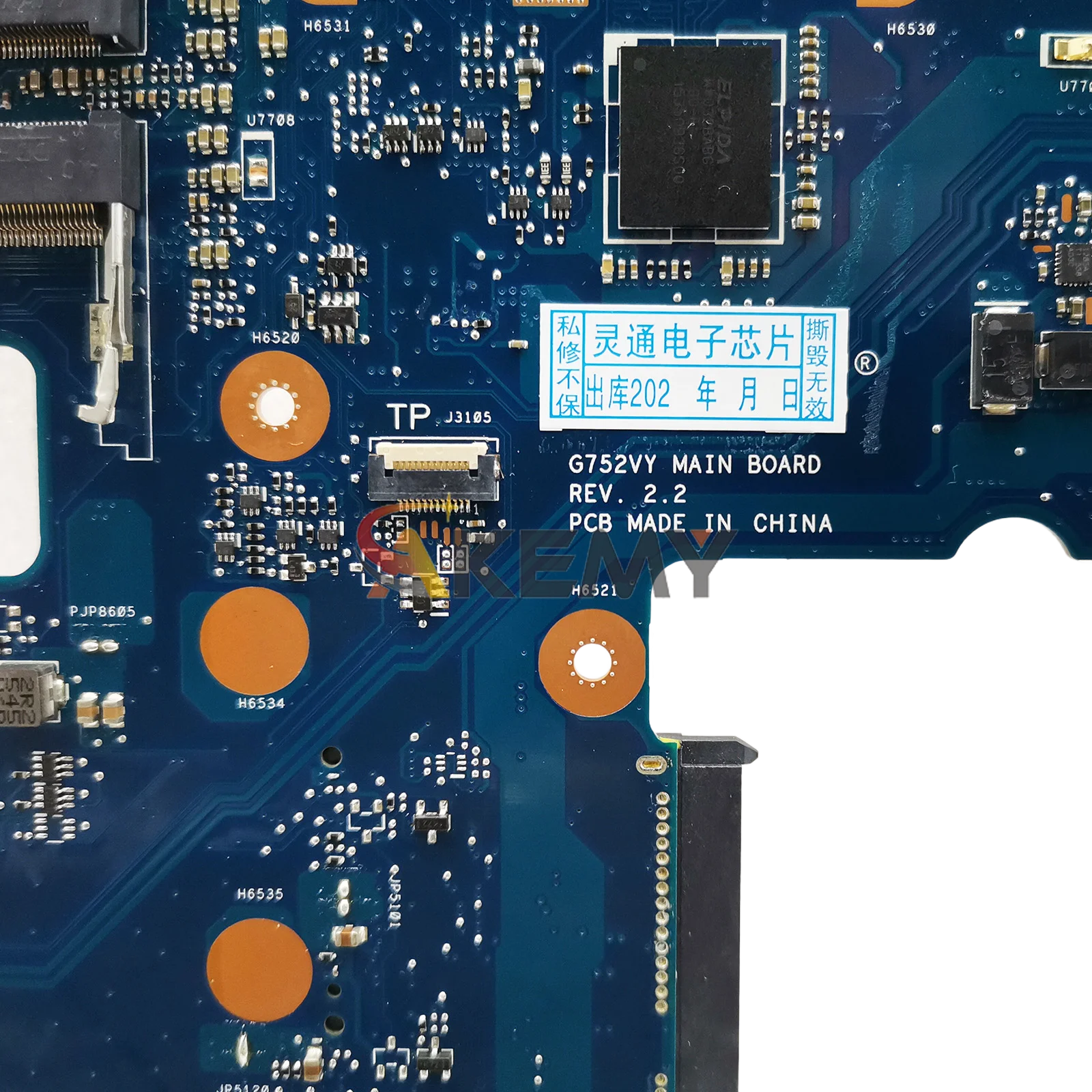 G752VY Laptop Motherboard For ASUS ROG G752VSK GL752VW GL752VL G752VS G752V Notebook Mainboard With I5 I7 CPU 100% tests OK stk