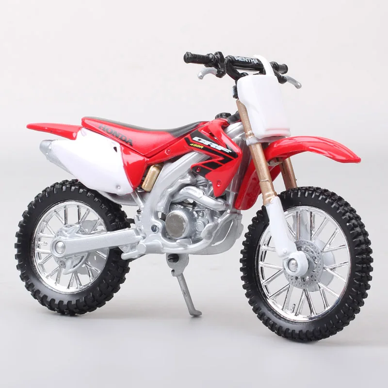 1/18 Scale Bburago Honda CRF450R Motorcycle Enduro Diecasts & Toy Vehicles Dirt Bike Motocross Toy Model  Action Figure Replicas