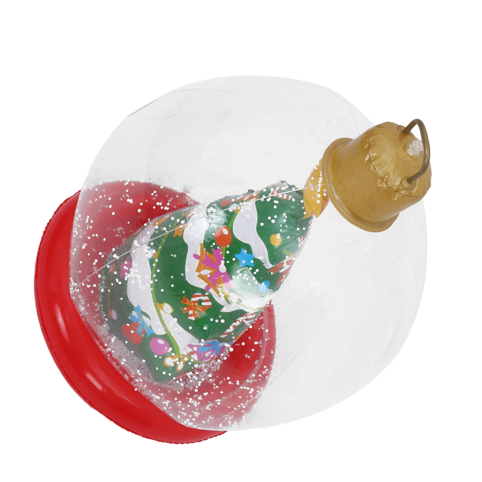 

23.6 Giant Inflatable Christmas Ball Outdoor Blow Up Bauble LED Light PVC Outdoor Christmas Decoration PVC Inflatable Ornament