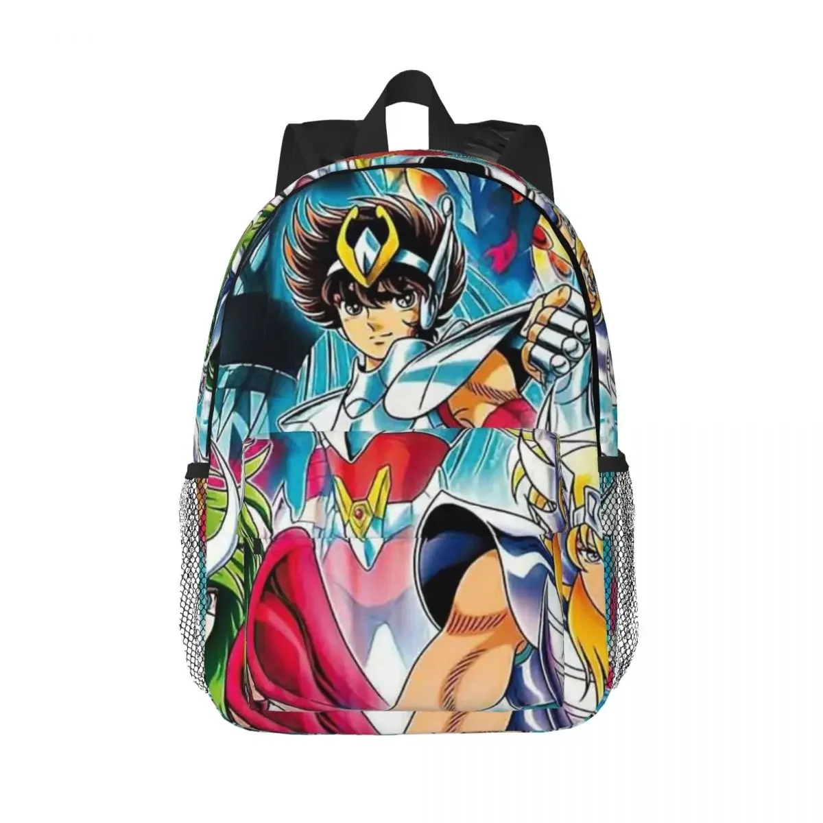 

The Seiya Knights Merch Backpacks Teenager Bookbag Fashion Students School Bags Travel Rucksack Shoulder Bag Large Capacity