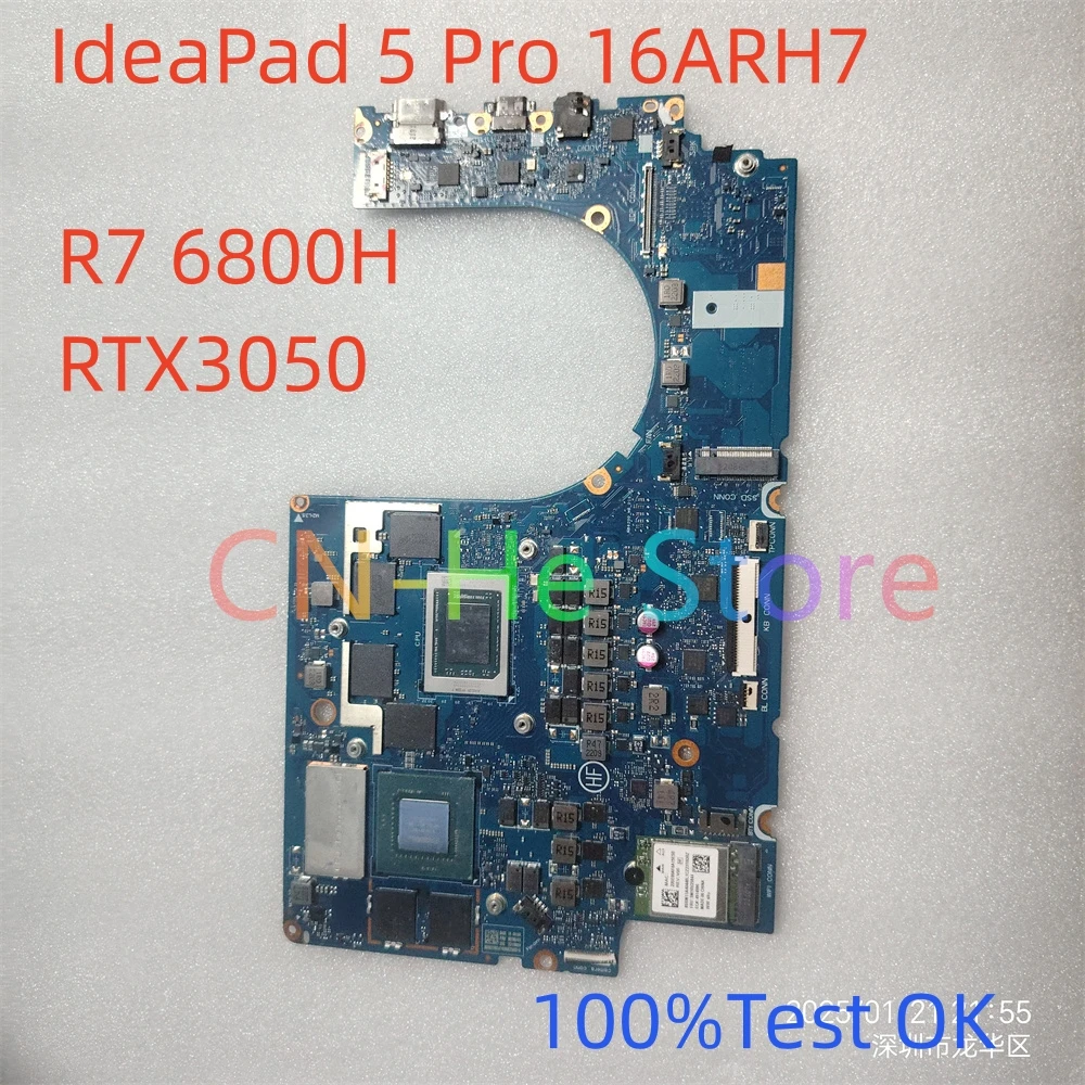 Original For Lenovo IdeaPad 5 Pro 16ARH7 SWG Ryzen7 6800H RTX3050 Motherboard 5B21H82474 Fast Shipping