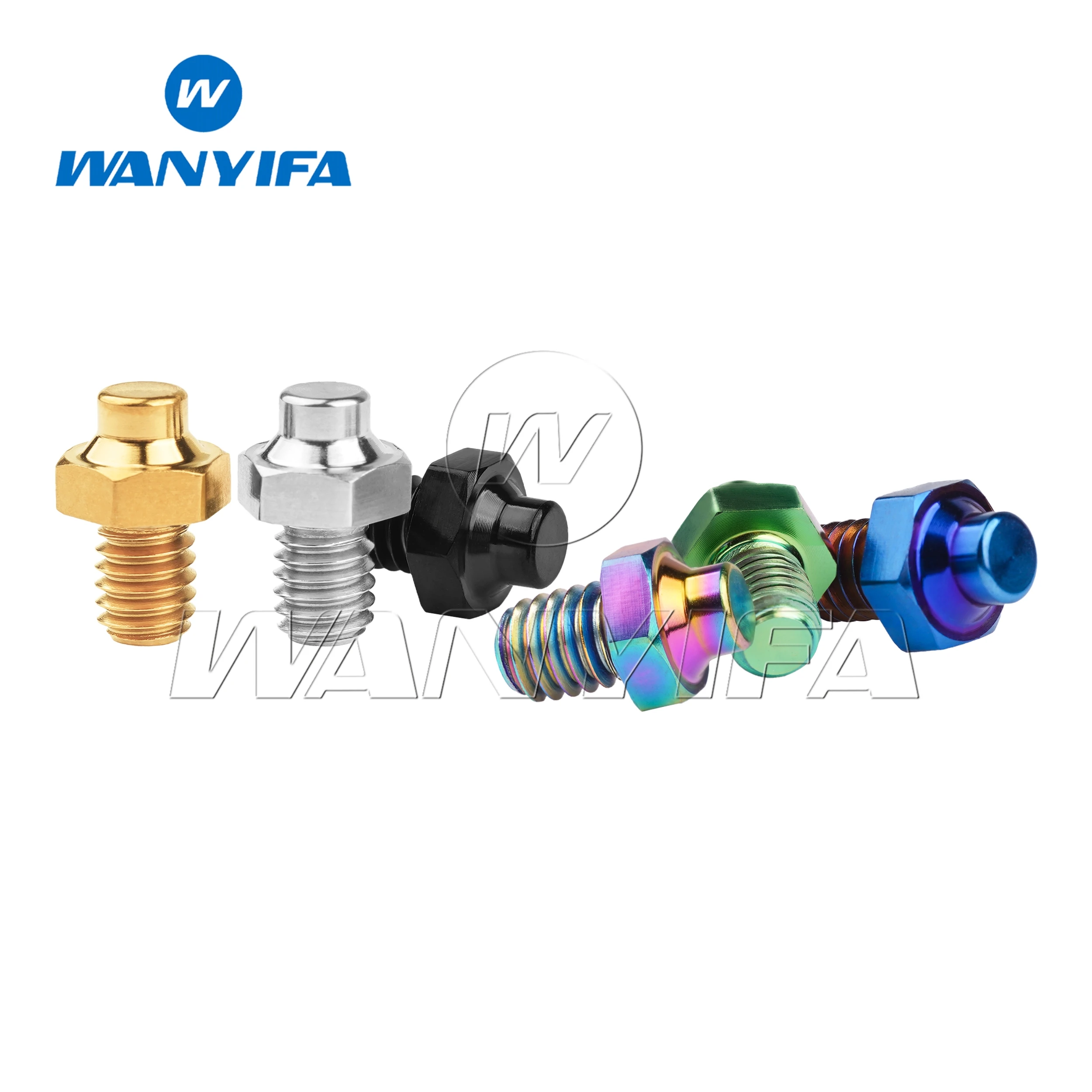 

Wanyifa Titanium Alloy Bolt M4x5mm Hex Bolt Anti-Slip Fastener Screw Accessories