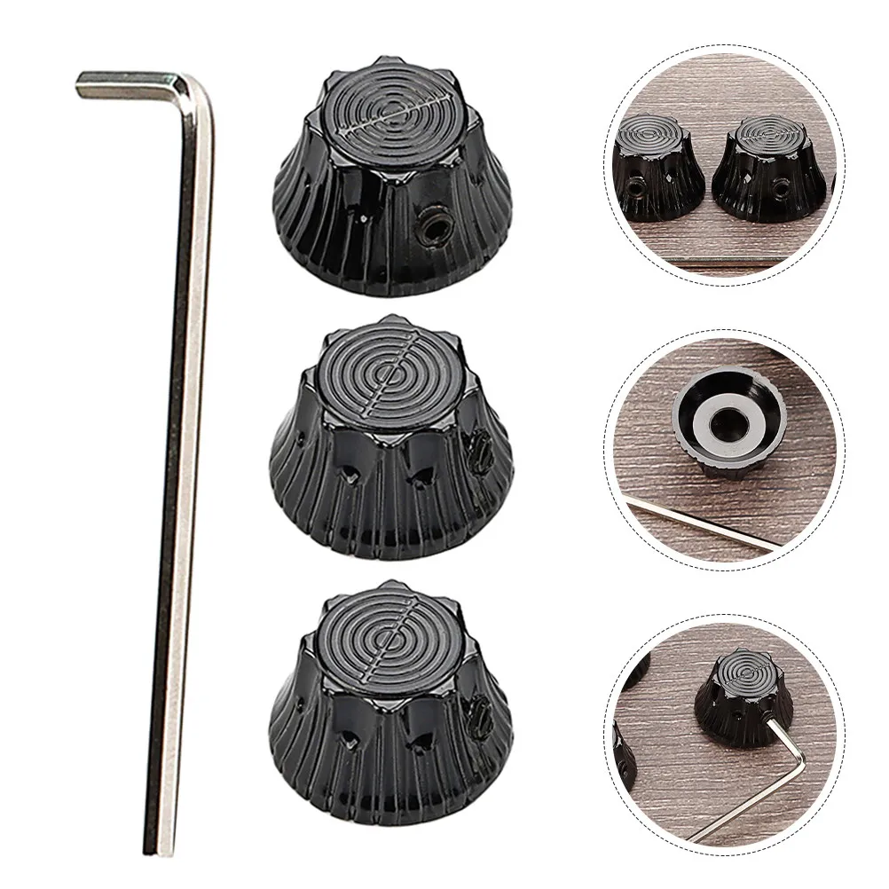 

4 шт. металлические ручки для гитары с узором подсолнуха, колпачки для регулировки громкости и тембра, для электрогитар, легко устанавливаются, совместимы с Jazz.