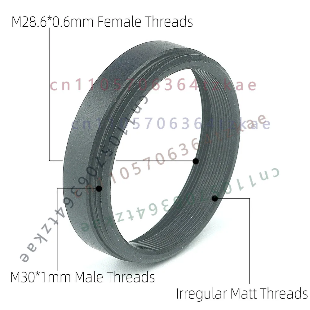 M30*1mm Male To M28.6*0.6mm Female Thread Conversion T Ring Adapter Astronomical Telescope Accessory