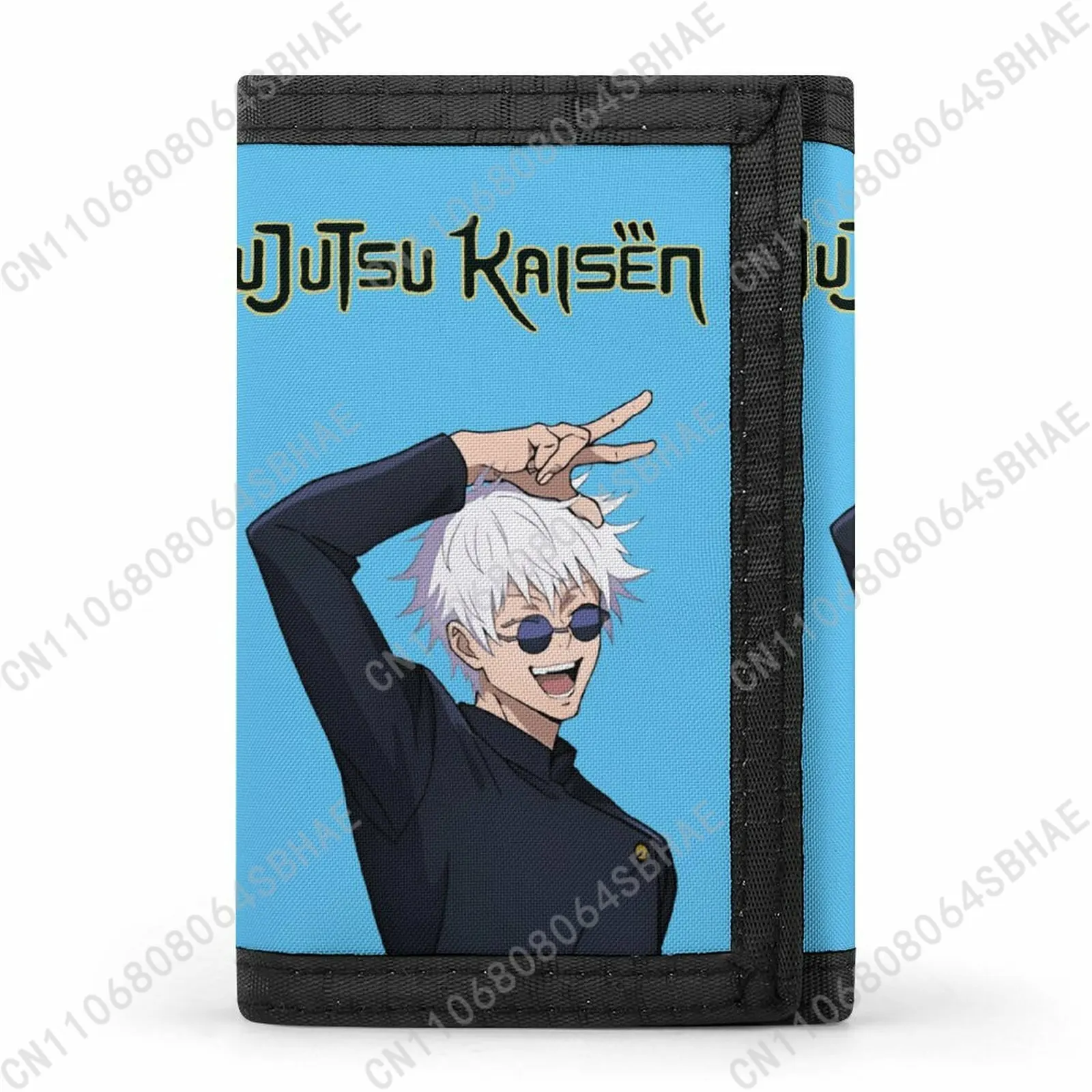 

Jujutsu Kaisen Trendy Tri Fold Wallet Teenage Girls Boys Slim 3 Fold Card Personalized Pattern Purse for School Daily Use