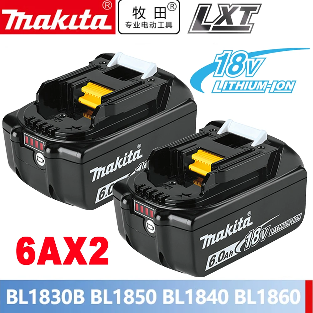 

100% Original Makita 6Ah/5Ah/3Ah/9Ah Makita 18V Battery BL1830B BL1850B BL1850 BL1840 BL1860 BL1815 Replacement Lithium Battery