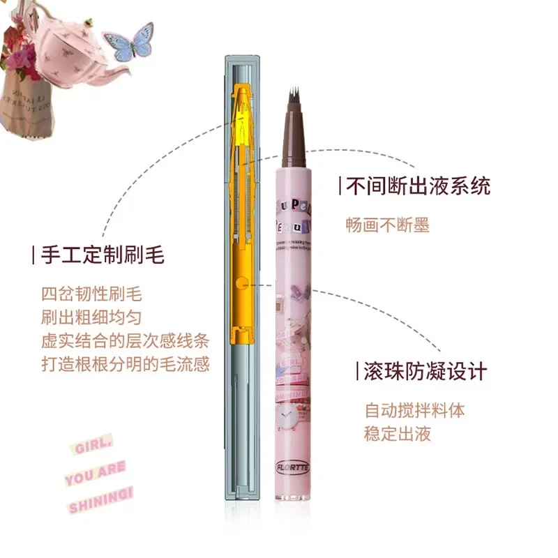 FLORTTE/Floria Monster Melia Little Painter Blade Water Eyebrow Pen Durable Wild Eyebrow