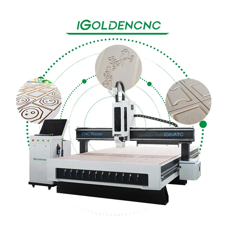 for 3 Axis 2131 Cylinder Wood Cnc Router Machine Cnc Milling Woodworking Machine for Furniture Door Cabinet