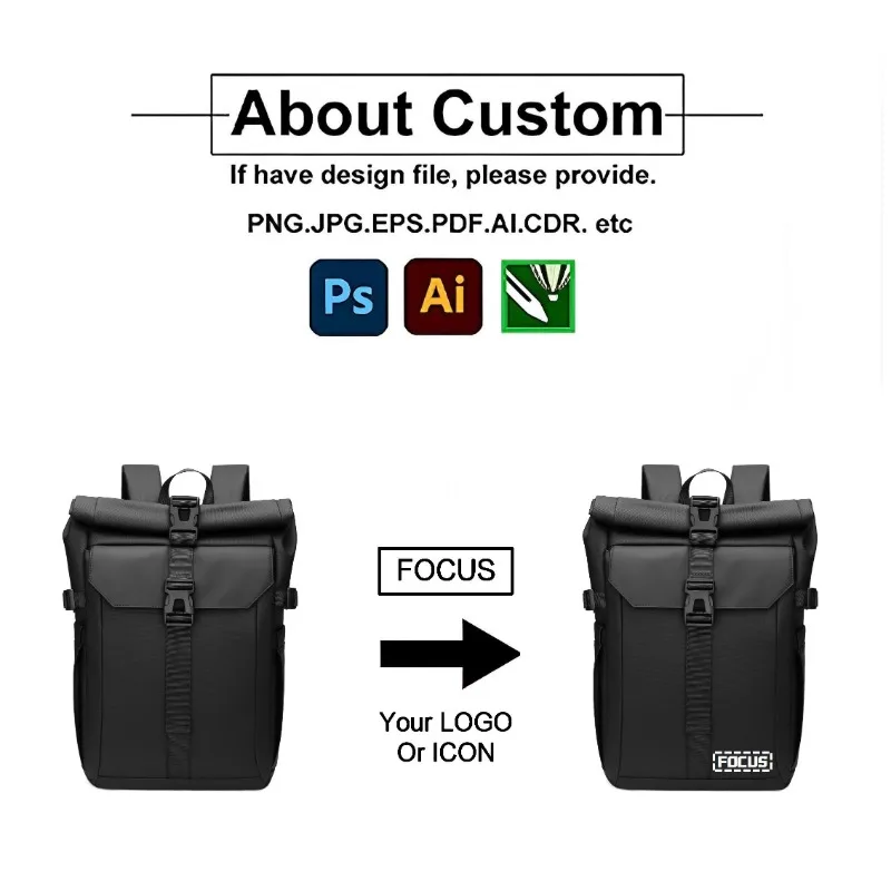 Large-capacity waterproof roll-top laptop backpack simple flip design learning birthday wear men's and women's new school use