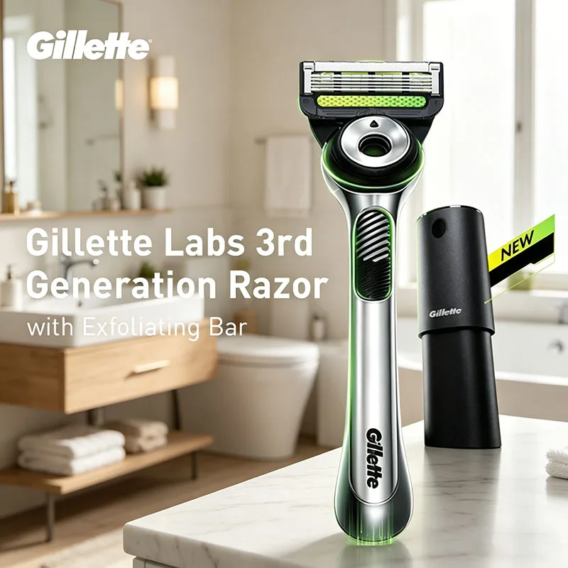 Gillette A5111JGN Shaver 5-layer Blade Anti Slip Handle Shaving Knife Deep Shaving Removing Dead Skin Oil Shaving Knife