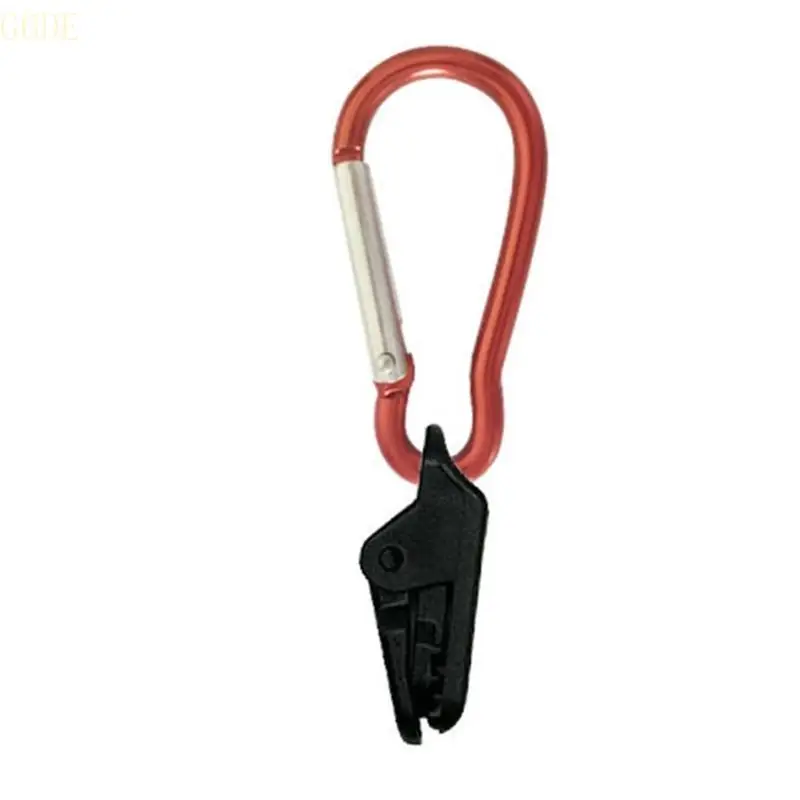 G6DE 10Pcs Camping Tent Clips Awning Tarp Clamp Windproof Tarpaulin Awning Clip Set
