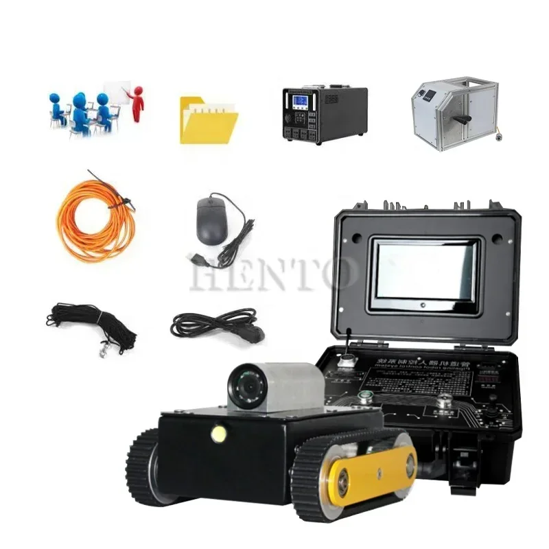 100m Sewer Pipeline Inspection Camera CCTV Pipeline Inspection Robot