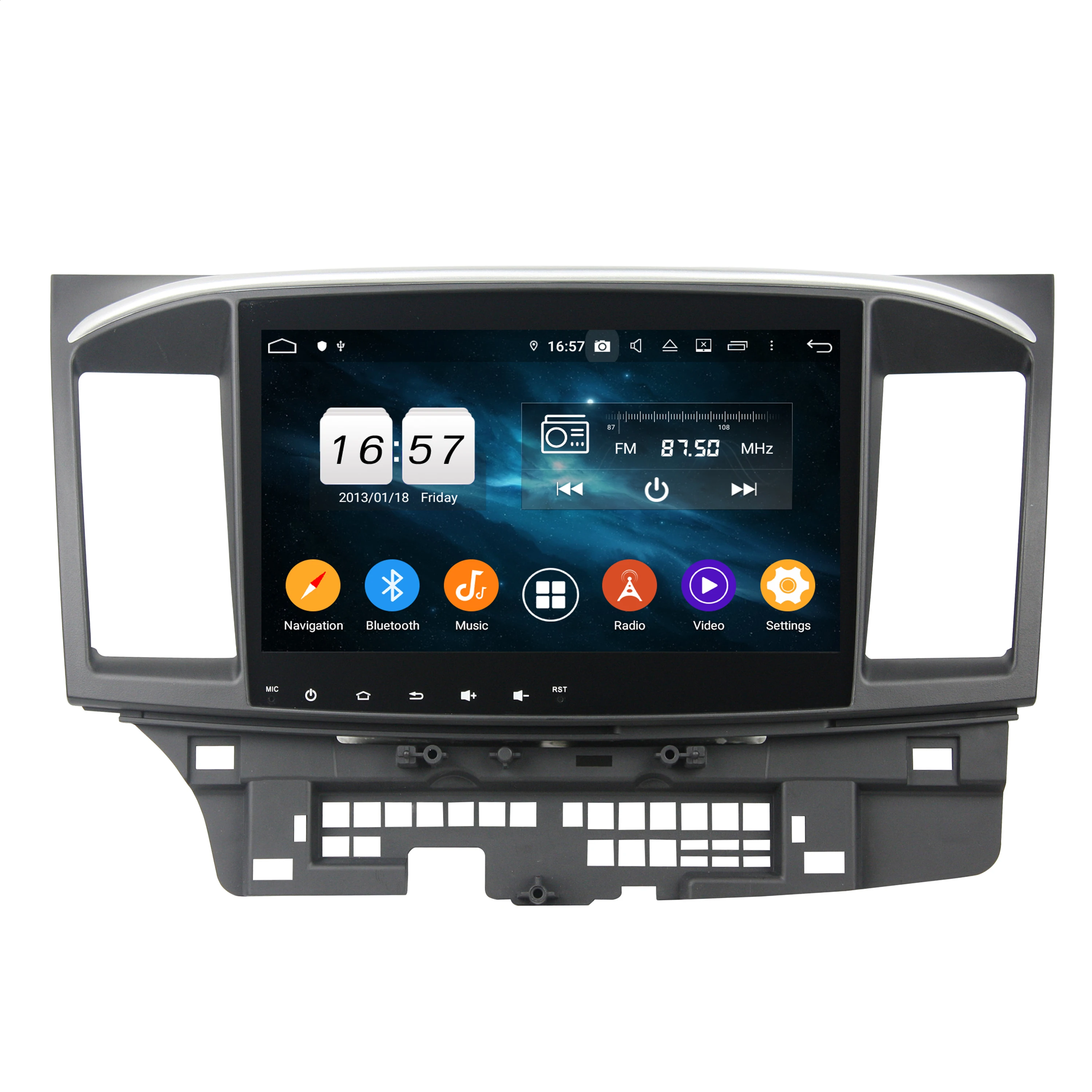 KD-1105 Hot-Selling PX5 10.1 inch Autoradio Car Video DvD Multimedia Player For Lancer  2009-2014