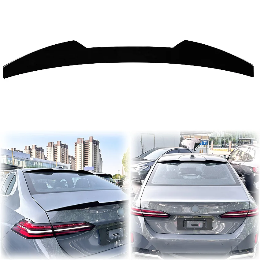 

2024 To Up For BMW 5 Series I5 G60 520i 525i 528i 530i 535i Car Rear Trunk Roof Spoiler Wing Lip By ABS Gloss Black Diy Color