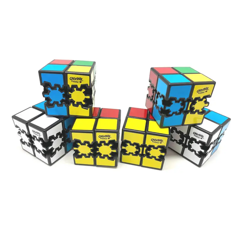 Gear 2x2x2 Magic Cube Calvin's Puzzles Bram & Oskar Gear-2x2 Neo Professional Speed Twisty Puzzle Brain Teasers Educational Toys