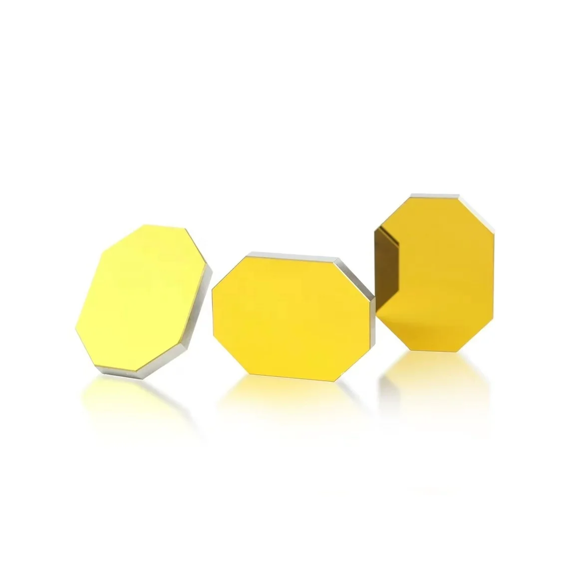 

5 Pieces Custom High Quality Optical Glass Octagon Gold Reflective Coated Optical Mirror
