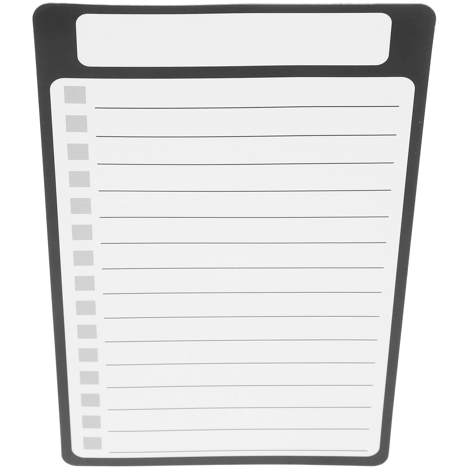 

Magnetic Notepad for Fridge Small Size White PET Smooth Writing Grocery List Pad Memo Board Refrigerator Note